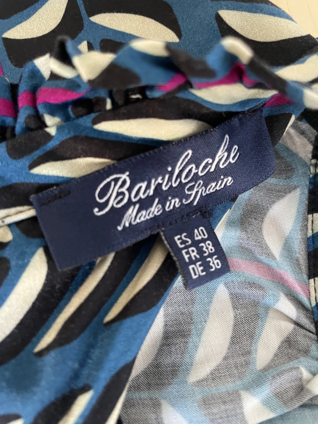 Bariloche Women's Blue Geometric Print Blouse - photo 4