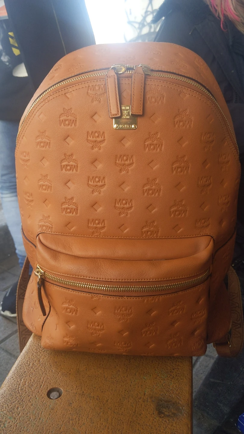 MCM Brown Visetos Backpack