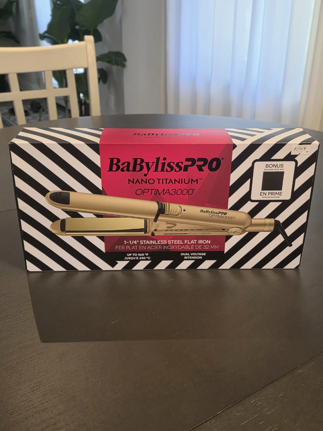 BaBylissPRO Nano Titanium Optima 3000 Flat Iron