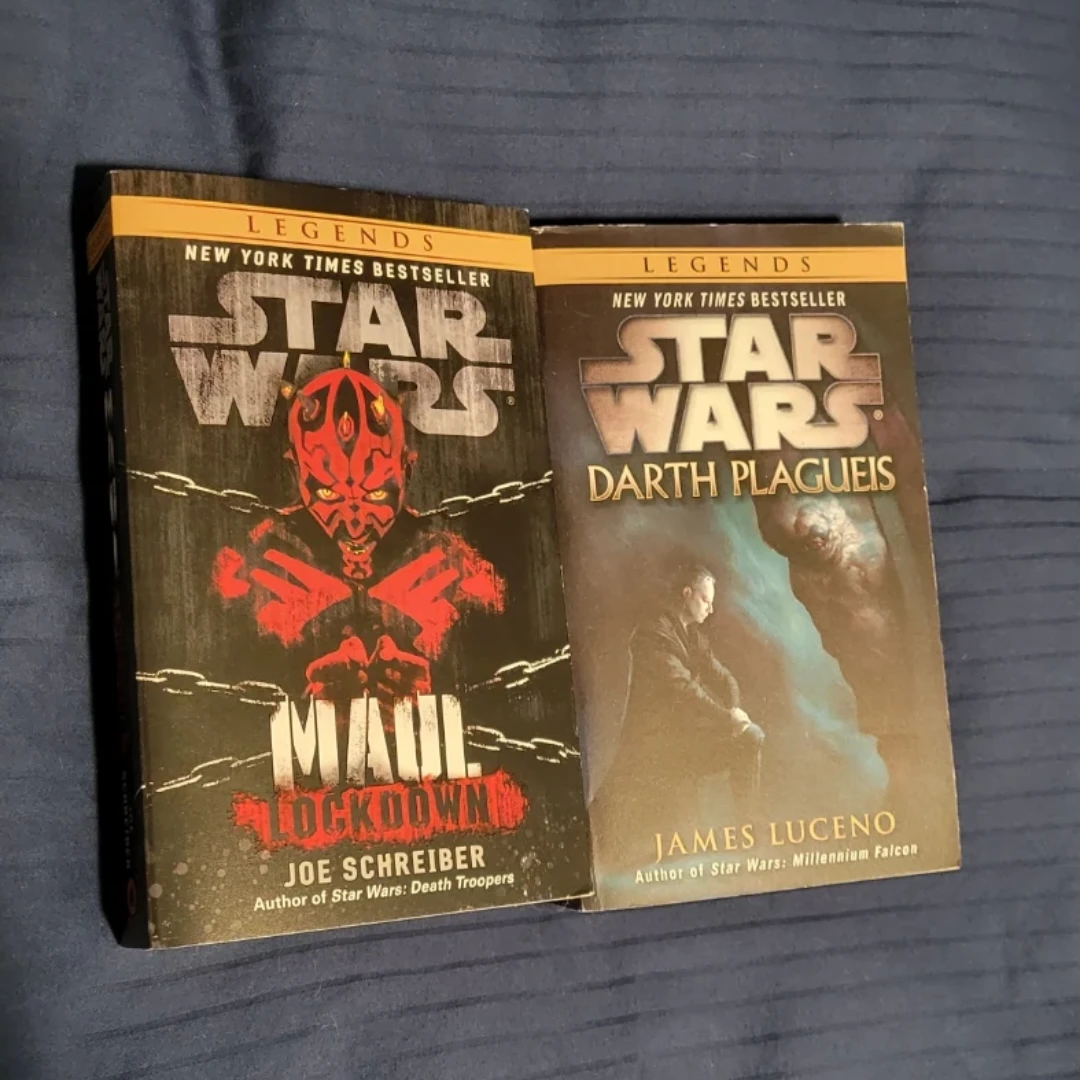 Star Wars Legends Books - Maul: Lockdown & Darth Plagueis