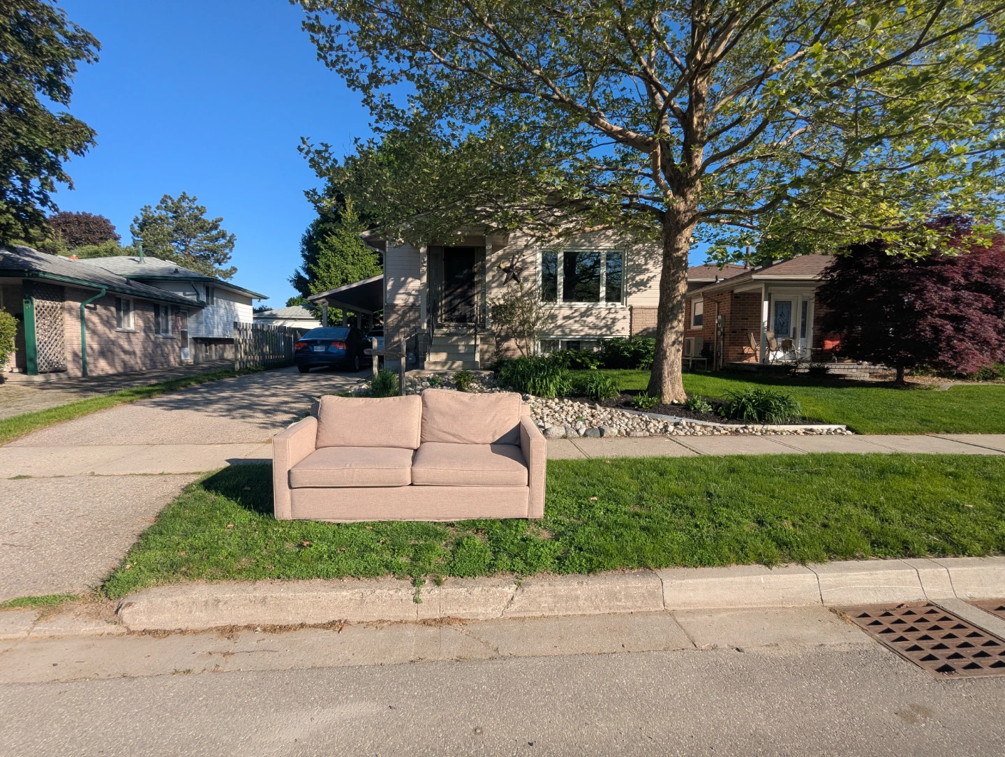 FREE Tan Loveseat Sofa with Pull Out Bed - photo 3