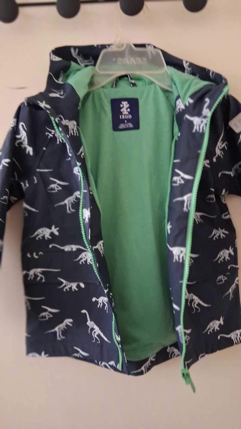 IZOD Kids Dinosaur Rain Jacket - Size 4