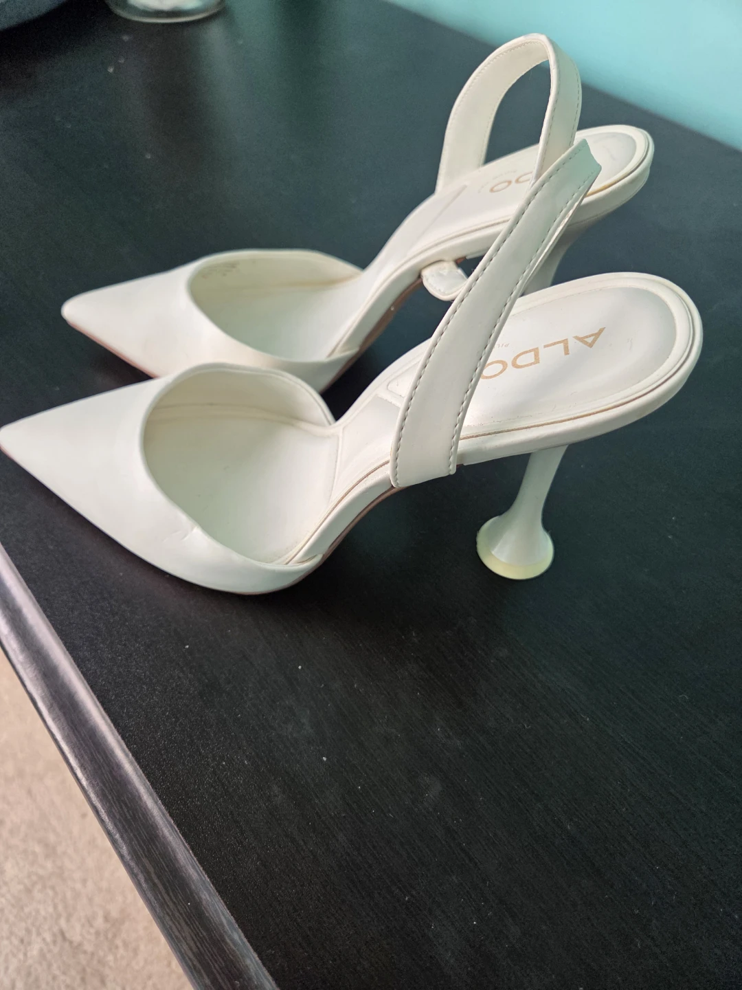 ALDO White Slingback Heels - photo 2