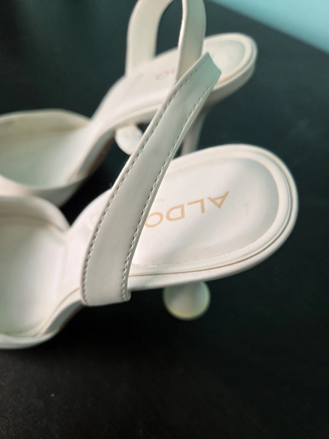 ALDO White Slingback Heels - photo 3