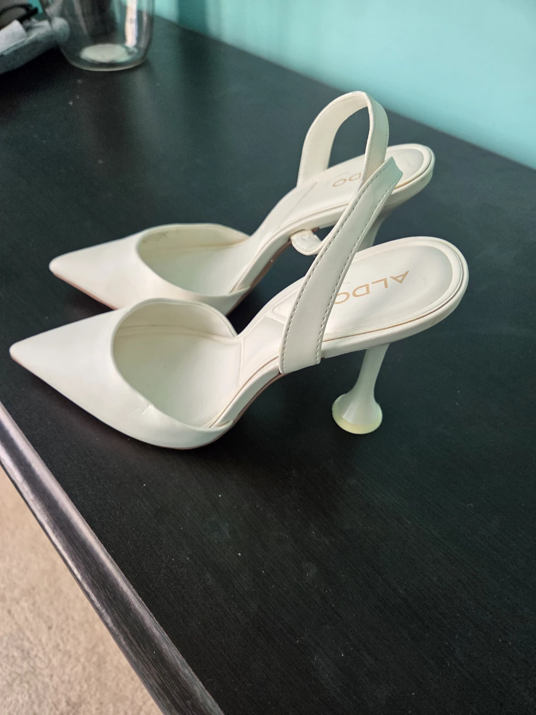 ALDO White Slingback Heels - photo 4
