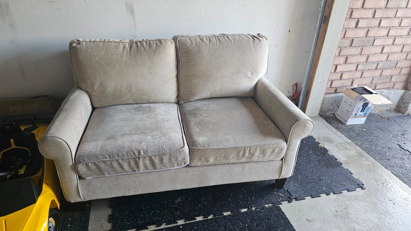 Beige Loveseat Sofa