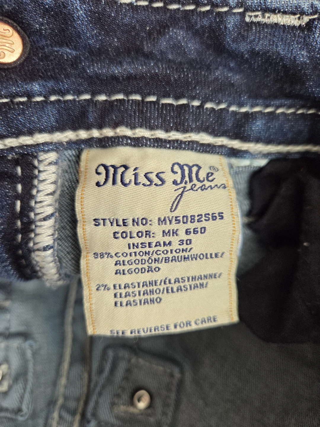 Miss Me Jeans Women's Denim Shorts Size 27 - photo 3
