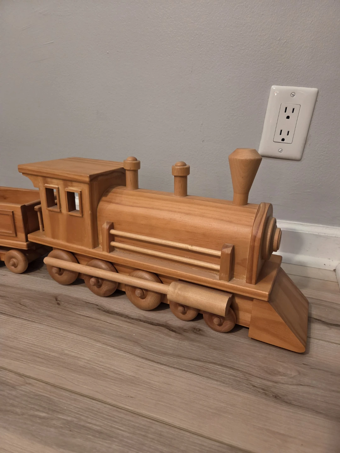 Wooden Train Display Set – Handcrafted - photo 2