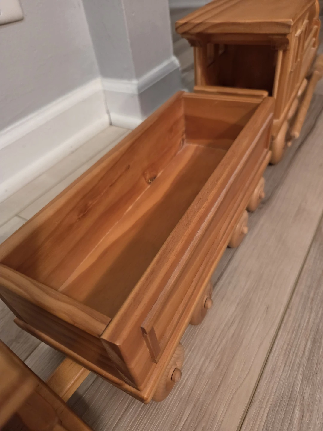 Wooden Train Display Set – Handcrafted - photo 4