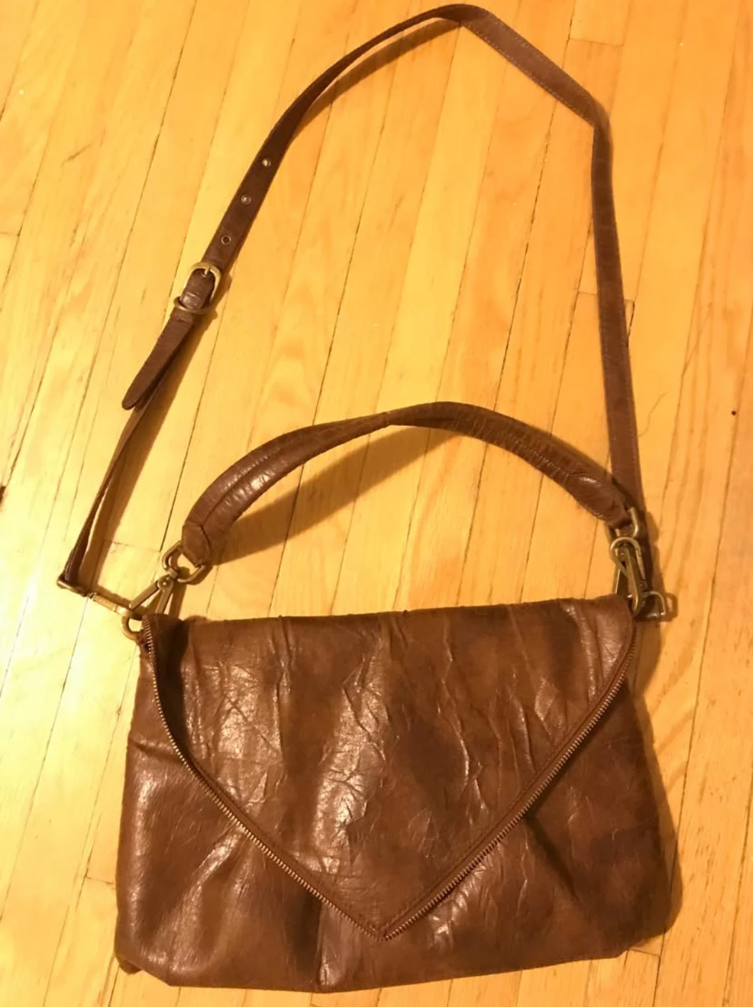 Matt & Nat Brown Leather Crossbody Bag