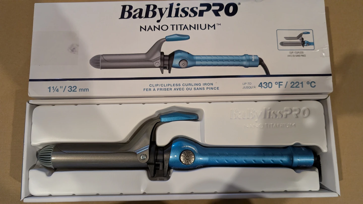 BaBylissPRO Nano Titanium Curling Iron 1 1/4 inch