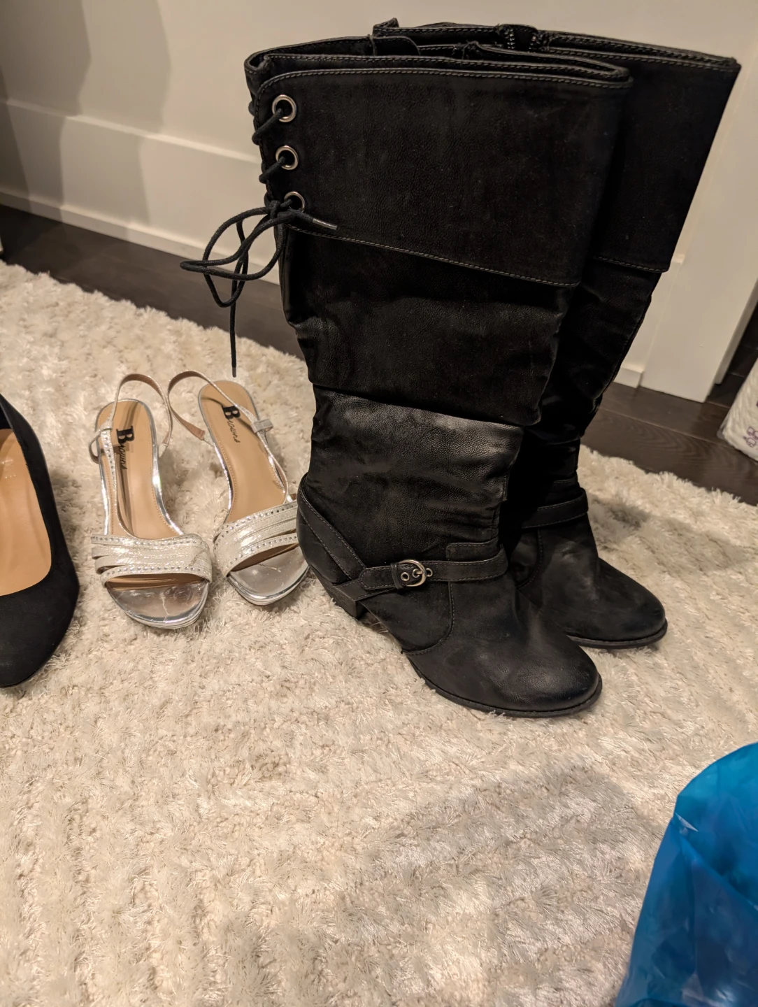 Women's Black Leather Boots - photo 5