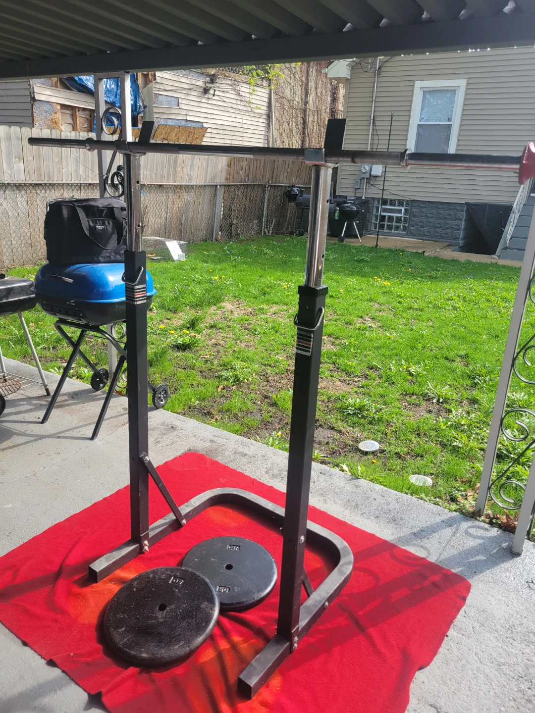 100LBs. 1" HOLE. 2-50s. PLATES    5' STRAIGHT BAR - photo 3