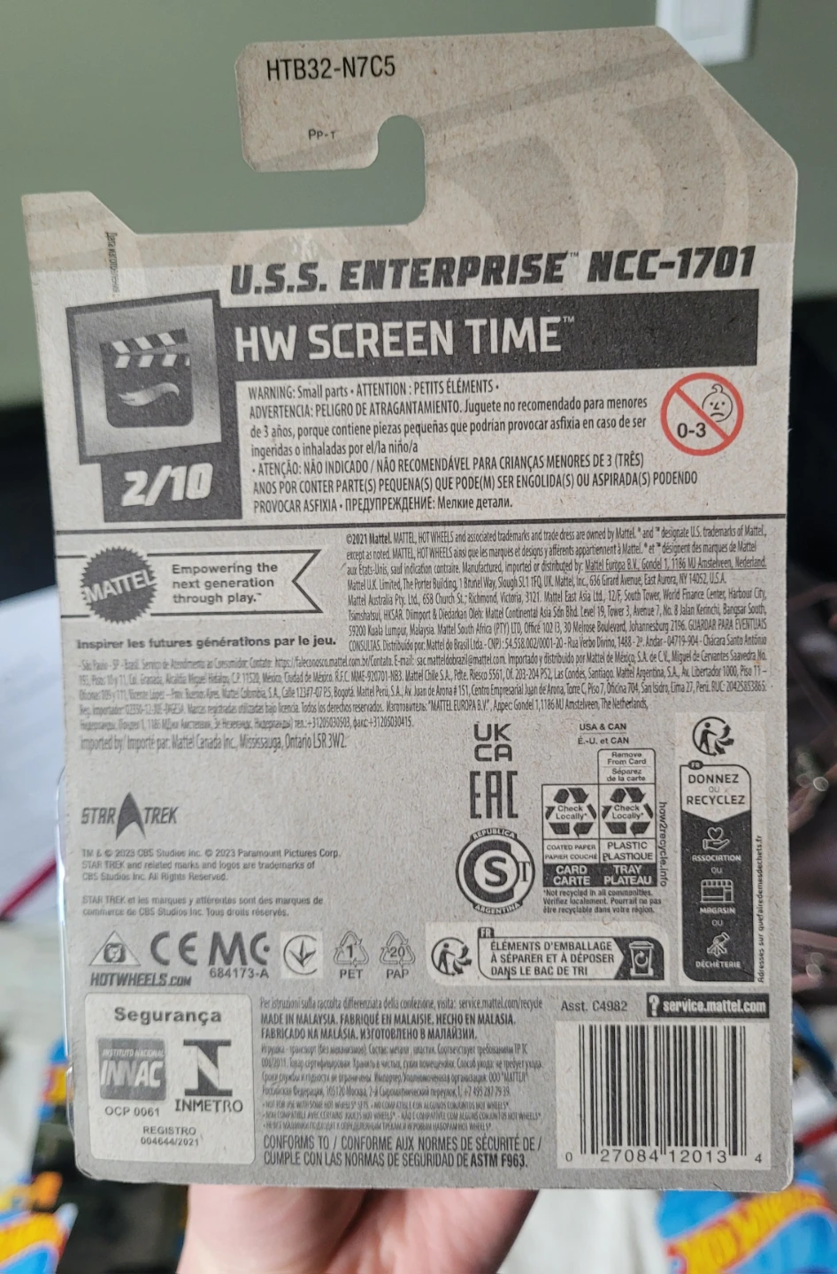 Hot Wheels Star Trek U.S.S. Enterprise NCC-1701 - photo 2