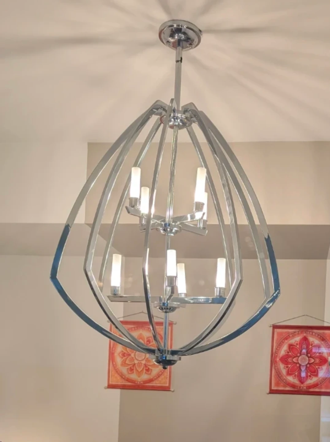Modern Chrome Chandelier - photo 2