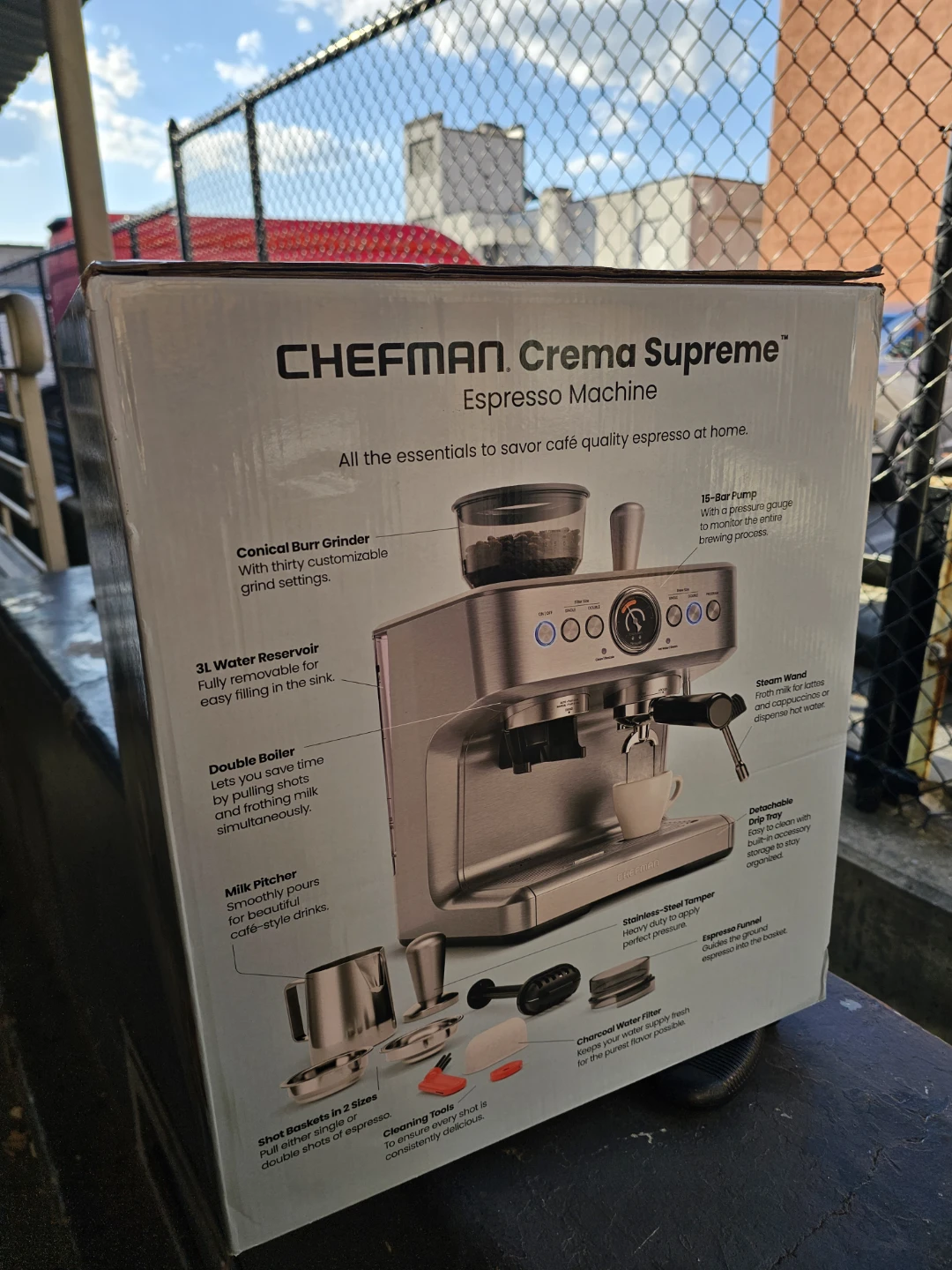 Chefman cream supreme espresso machine