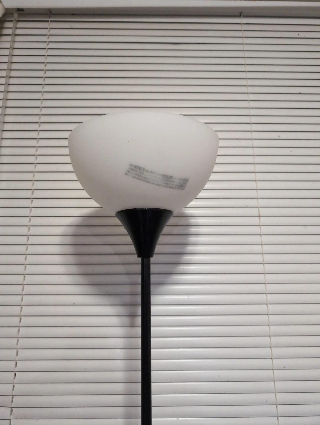 White Frosted Glass Floor Lamp Shade