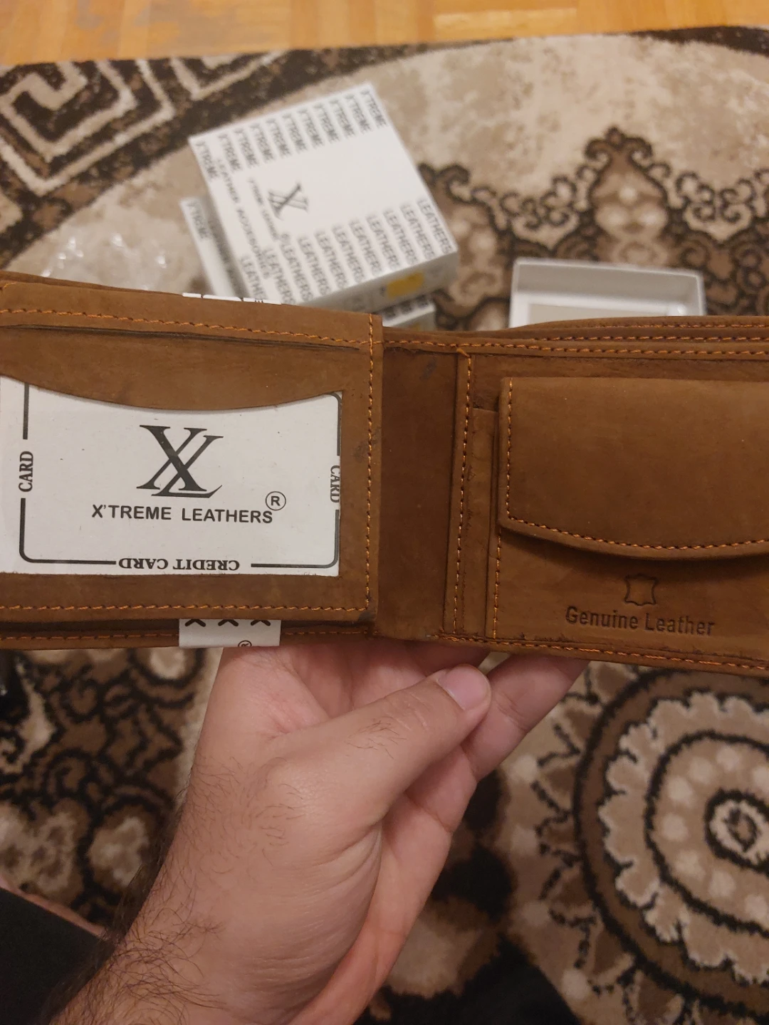X'Treme Leathers Brown Genuine Leather Bi-Fold Wallet - photo 4