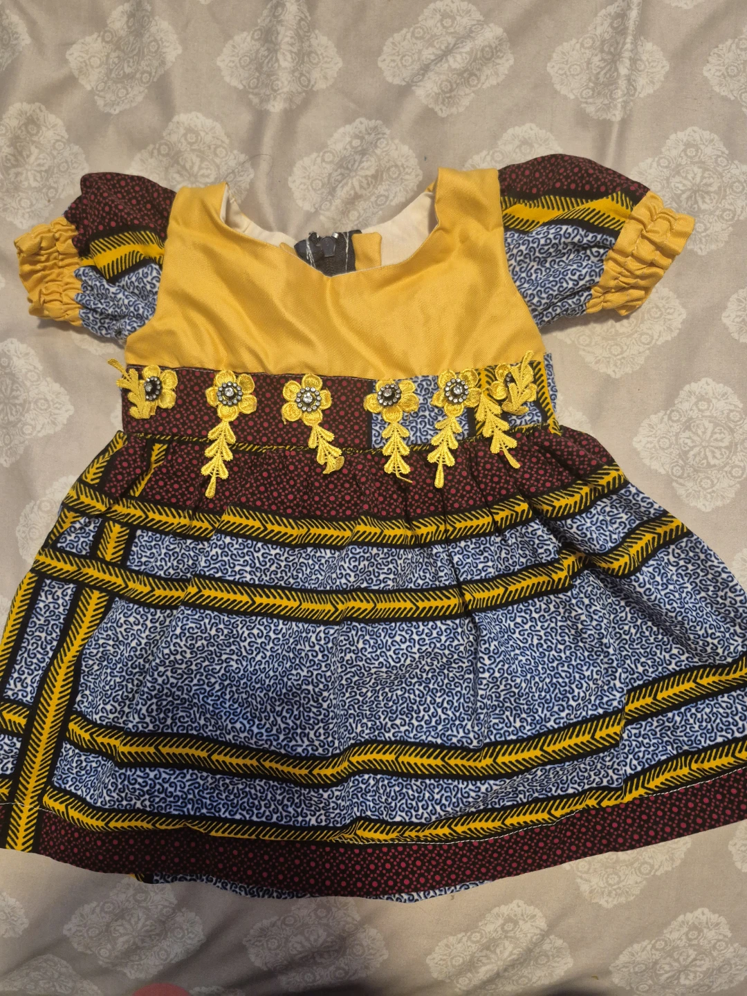 Girls' African Print Dress
