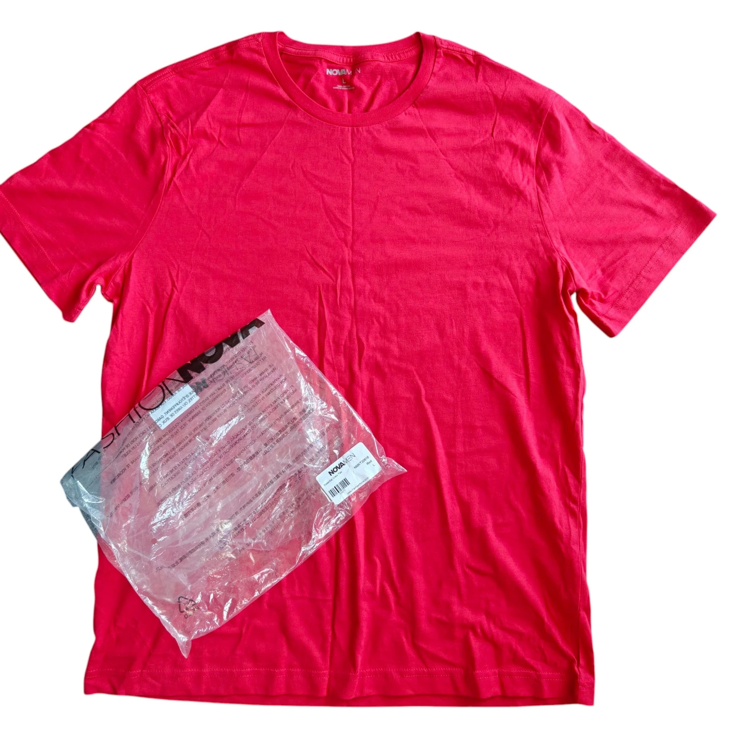 NEW Men's Fashion Nova Red T-Shirt Size Large