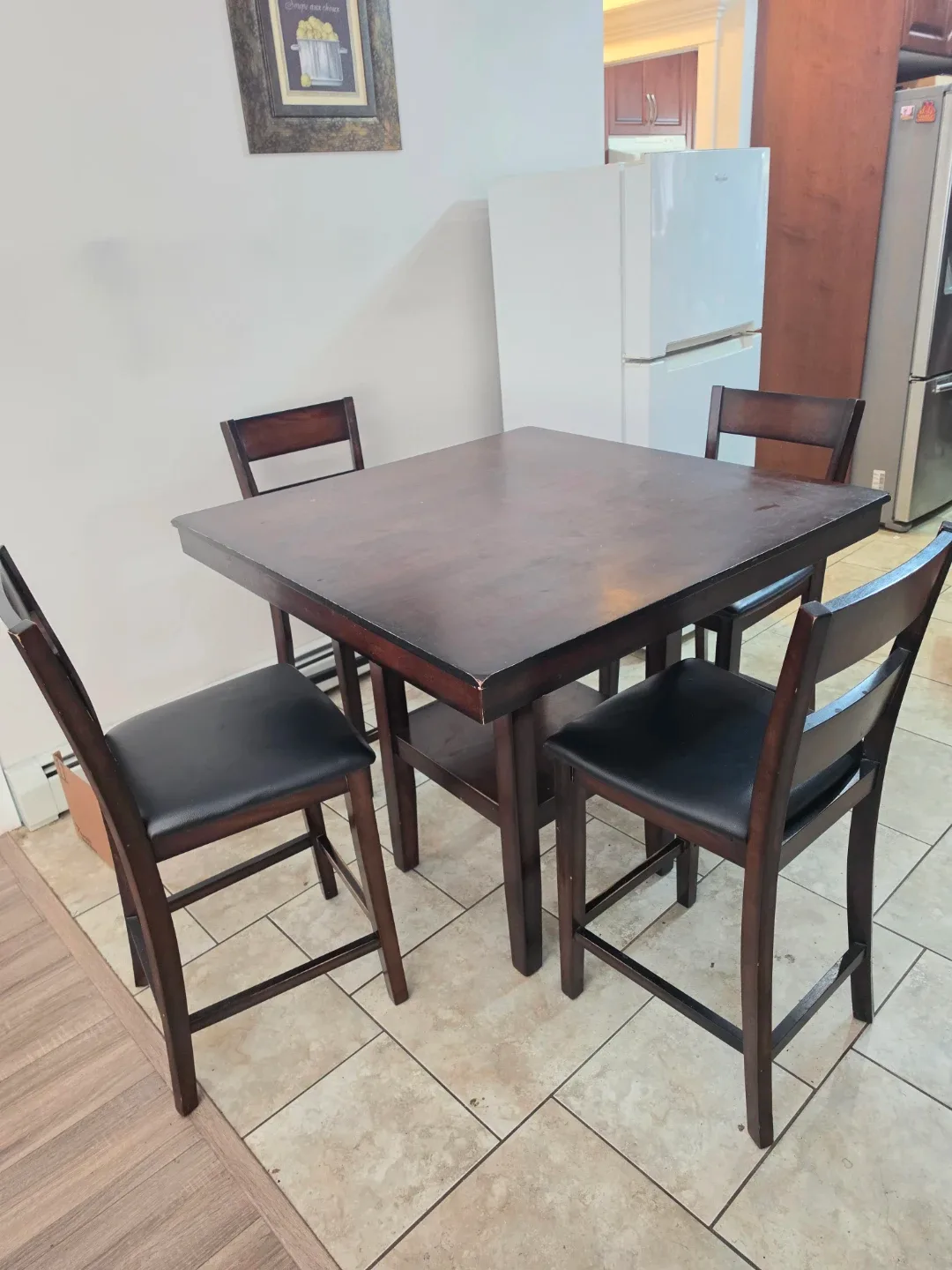 Counter Height Dining Table with 4 Chairs - Delivery Available