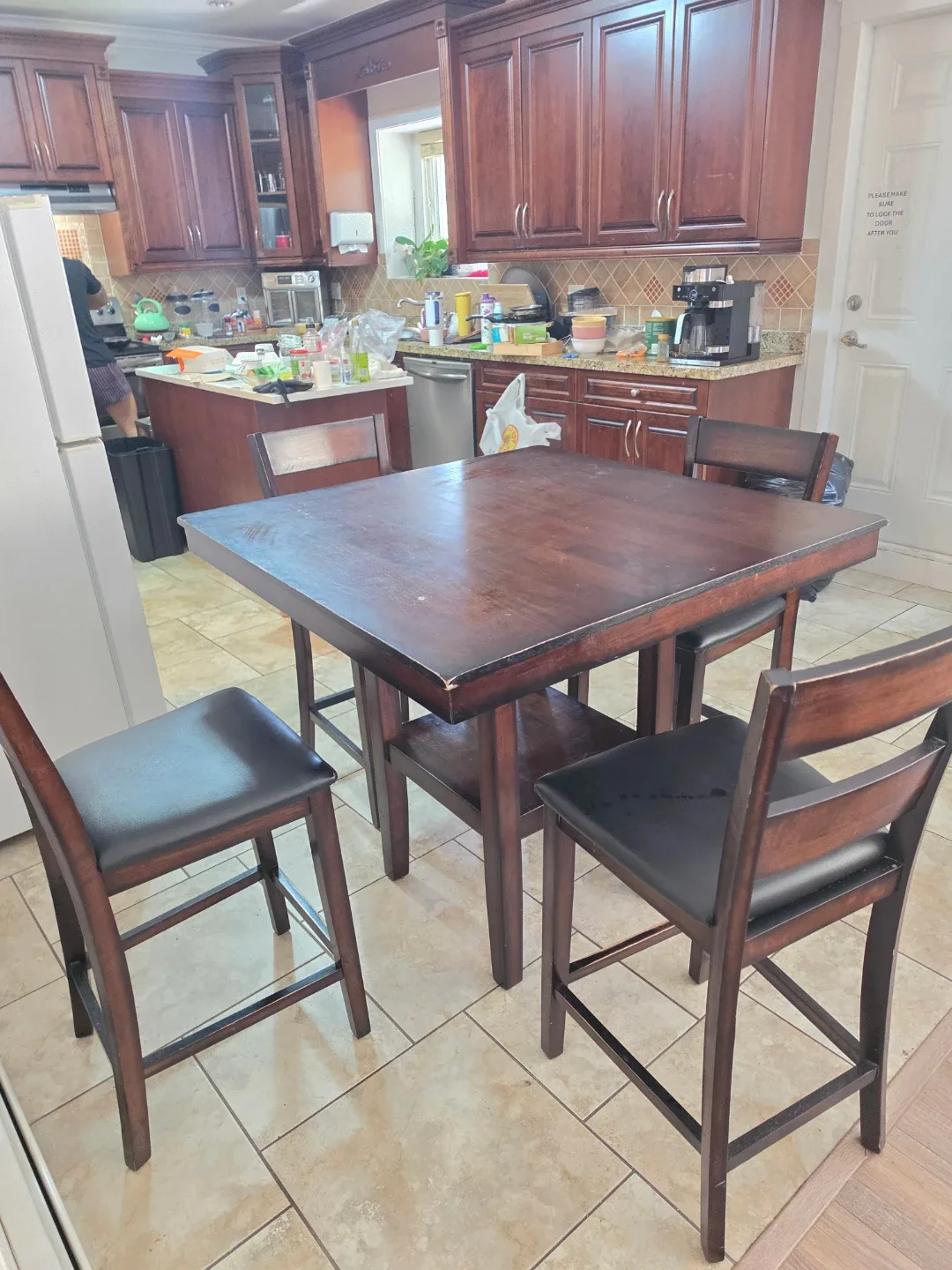 Counter Height Dining Table with 4 Chairs - Delivery Available - photo 3