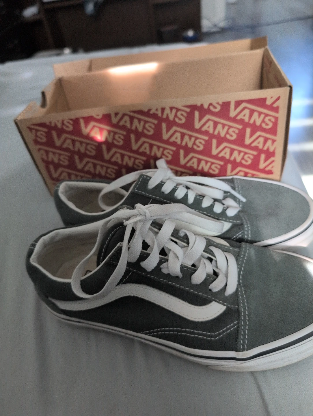 Vans Old Skool Grey Suede Sneakers