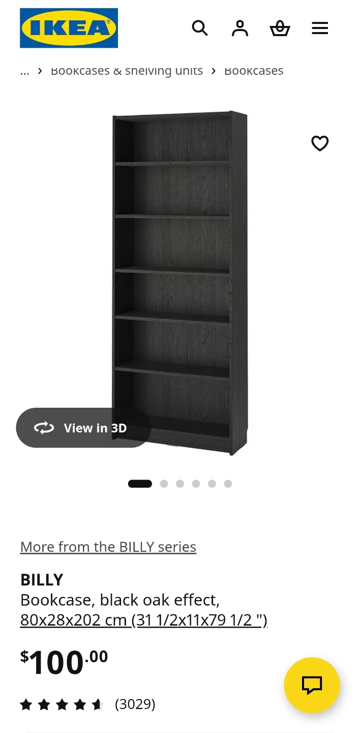 IKEA Billy Bookcase - Black Oak Effect - photo 2