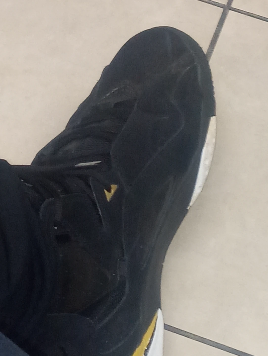 Black and Yellow Basketball Shoes