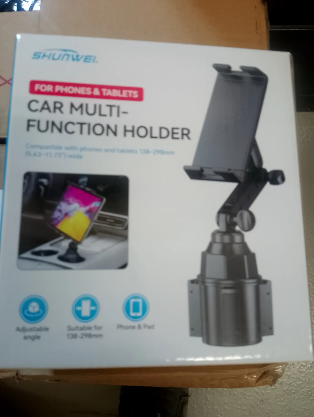 SHUNWEI Car Multi-Function Holder for Phones & Tablets