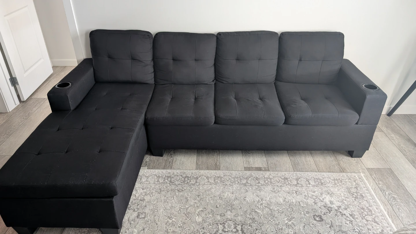 Sectional Sofa with cup holders
