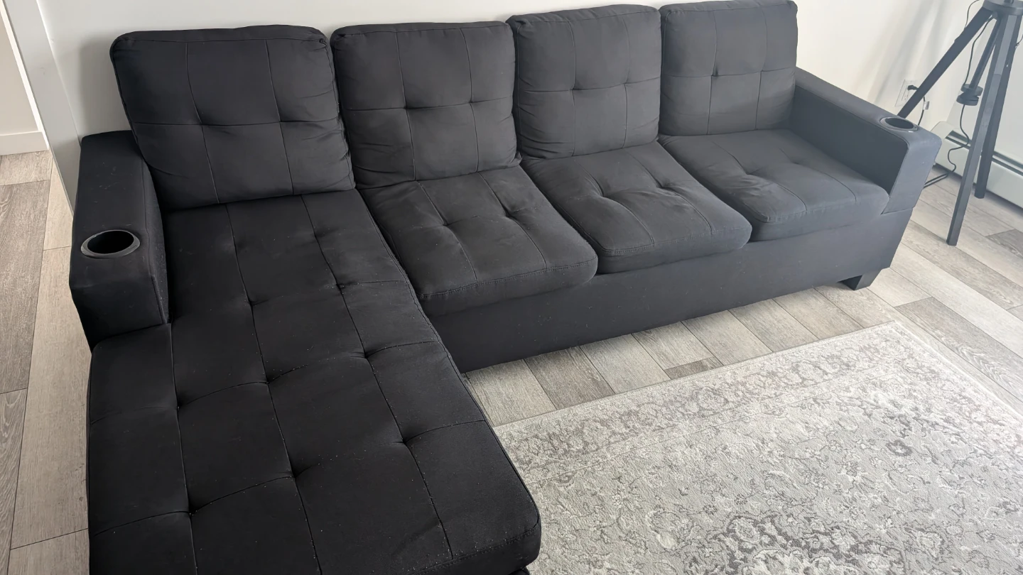 Sectional Sofa with cup holders - photo 2