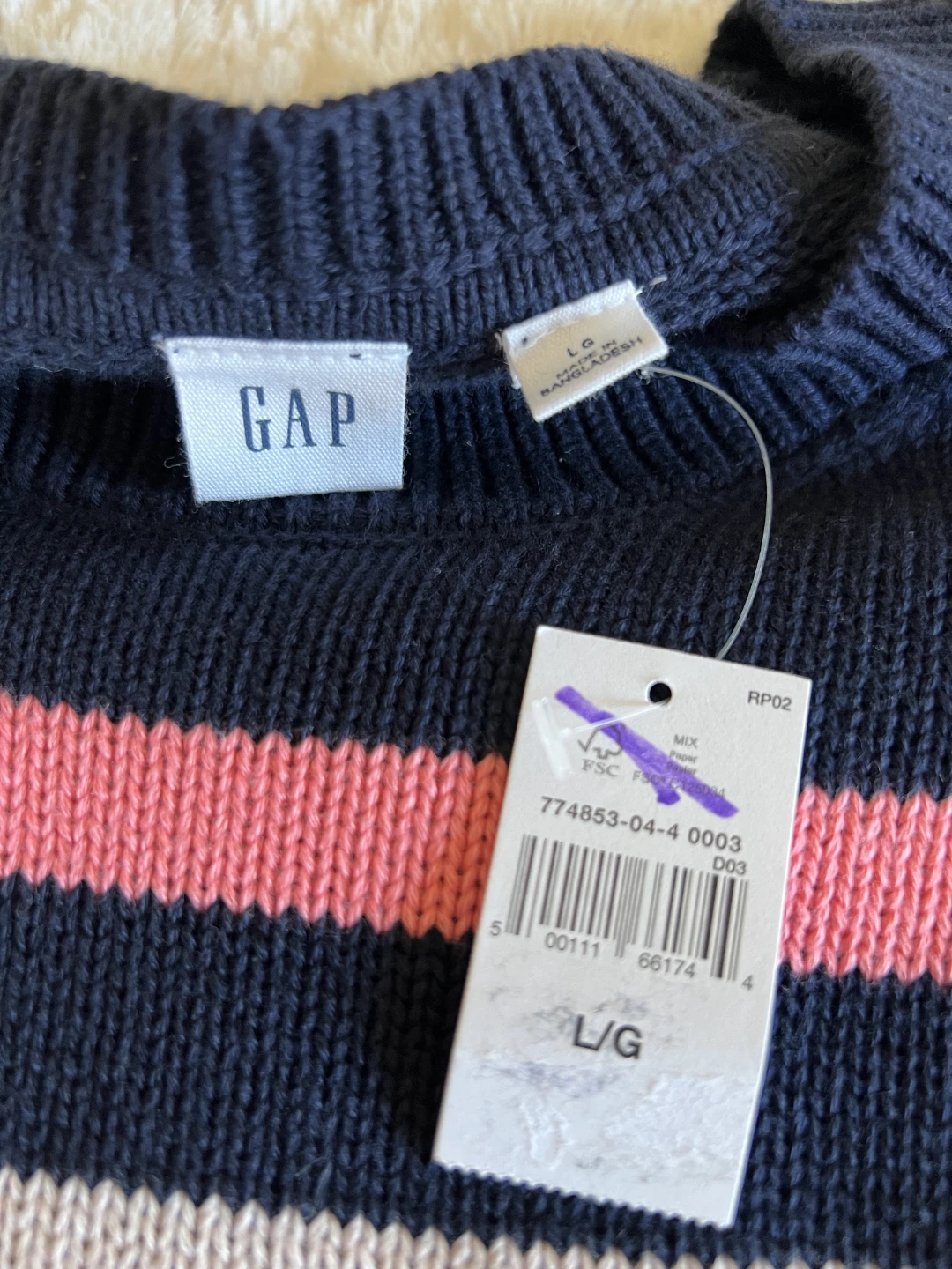 GAP Striped Crewneck Sweater - photo 4