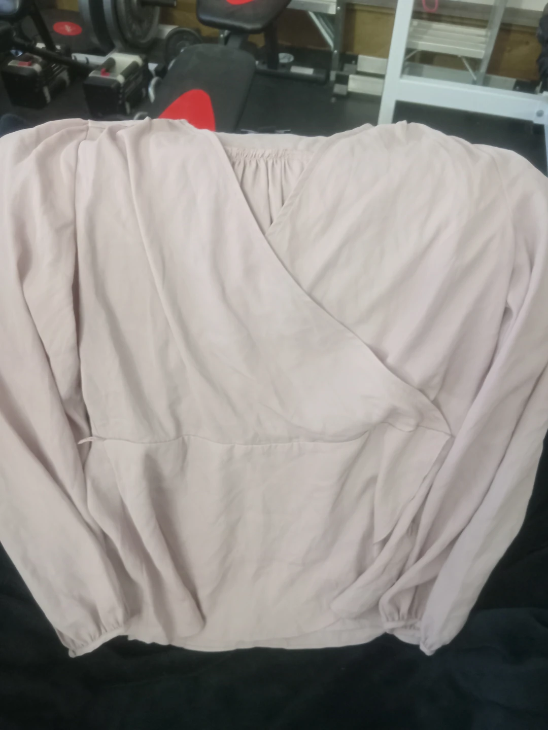 Le Château pink wrap style top - photo 2
