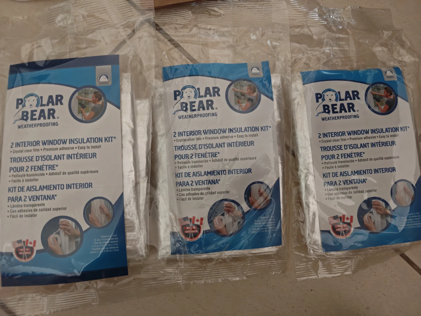 Polar Bear Weatherproofing Interior Window Insulation Kits