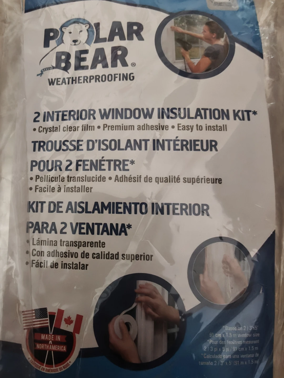 Polar Bear Weatherproofing Interior Window Insulation Kits - photo 2