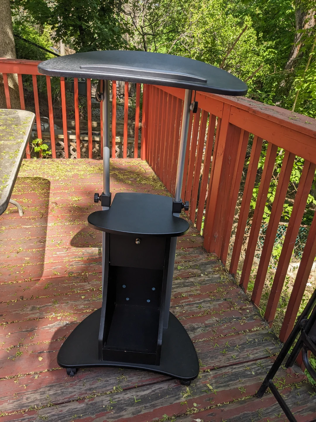 Adjustable Mobile Presentation Lectern Stand - photo 5
