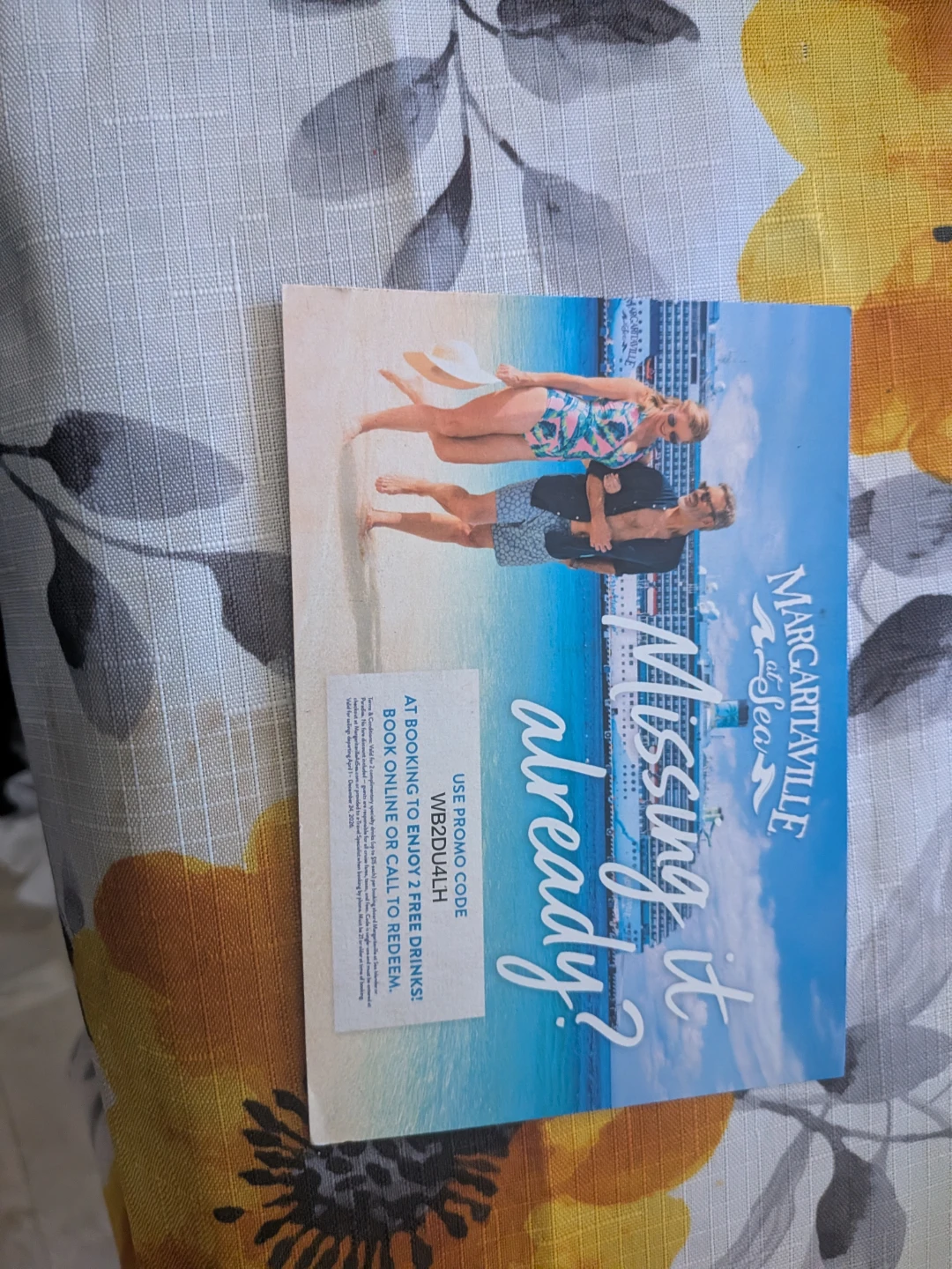Margaritaville Missing it Already? Promo Card