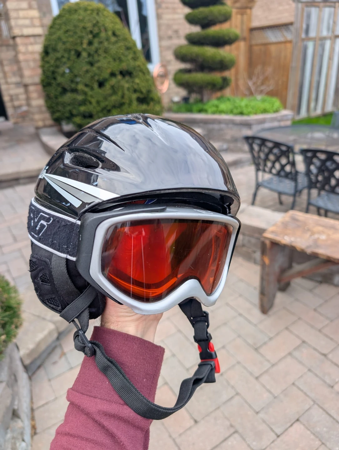 Bolle Ski Helmet with Goggles - size 53-57