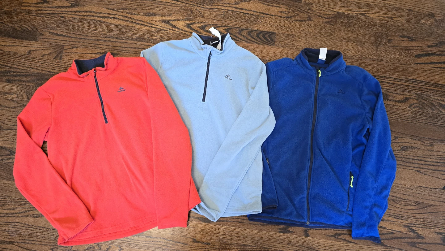 3 boys Quechua Fleece Pullovers&Jacket Youth 14-15Y