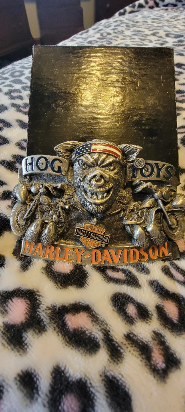 Harley-Davidson "Hog Toys" 1991 Belt Buckle