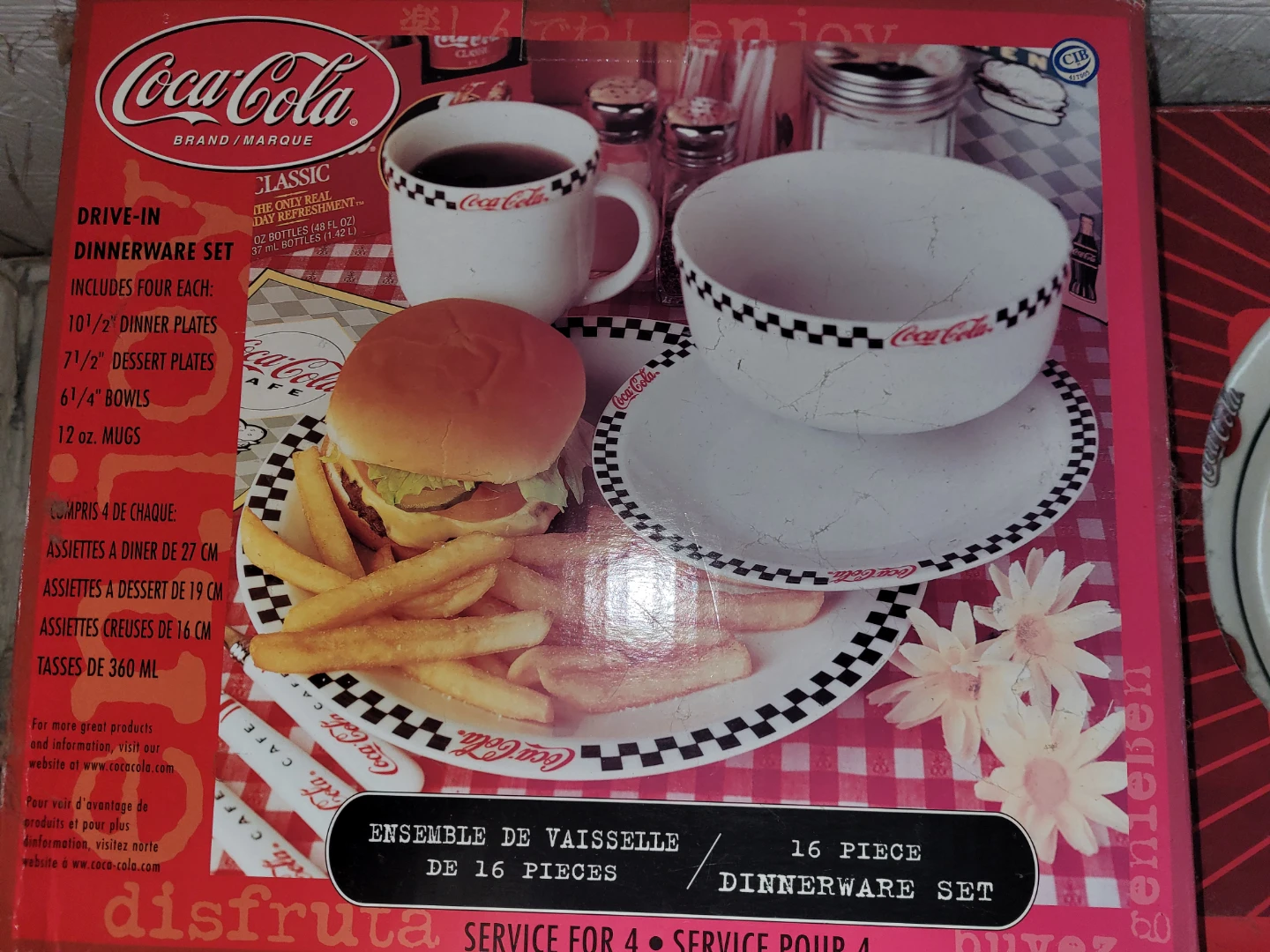 Coca-Cola Drive-In 16-Piece Dinnerware Set