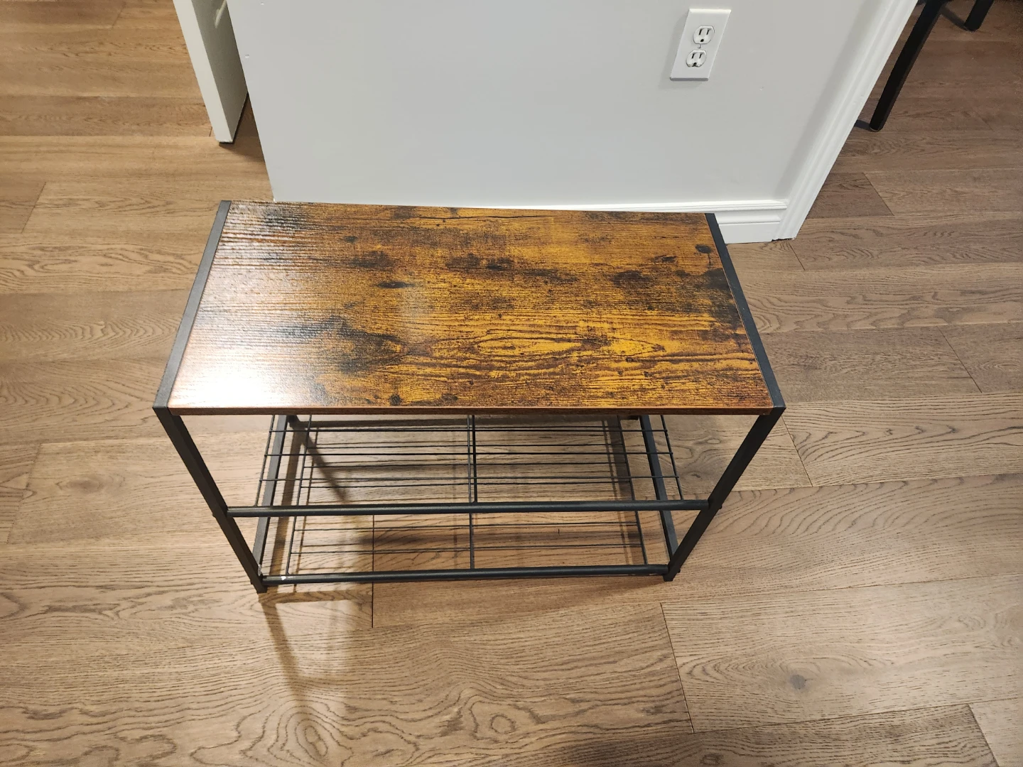 2-Tier Shoe Rack with Wood Top - photo 3
