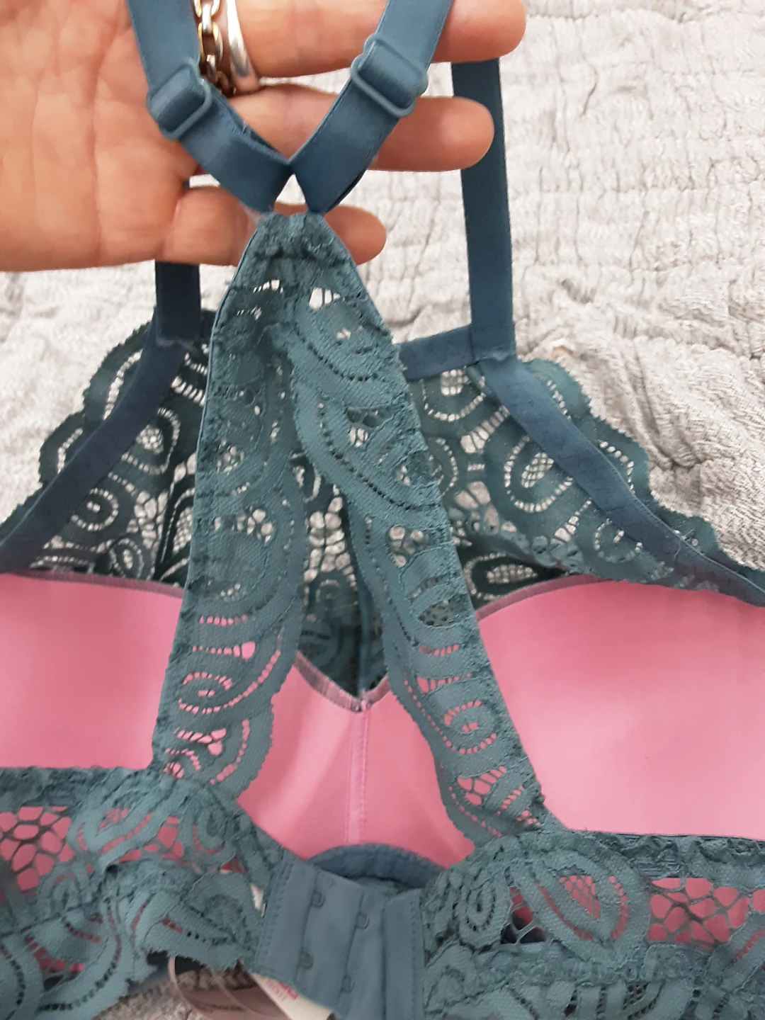 Teal Lace Bralette - photo 3