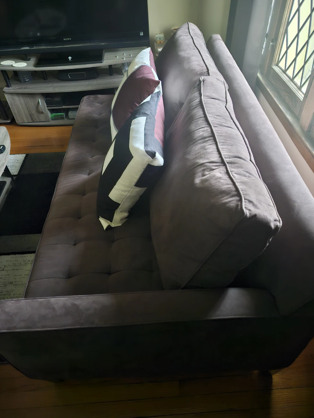 L-Shaped 2- Piece Portofino Charcoal Gray Furniture - photo 2