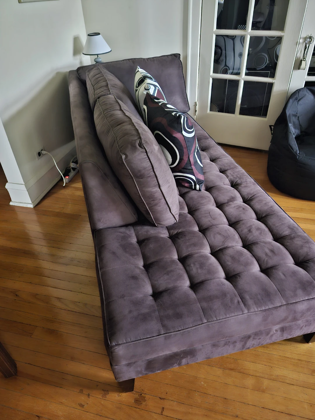 L-Shaped 2- Piece Portofino Charcoal Gray Furniture - photo 3