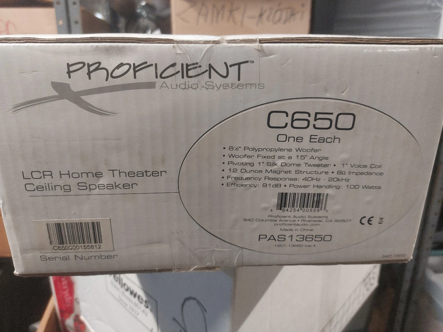 Proficient Audio Systems C650 LCR Home Theater Ceiling Speaker - photo 2