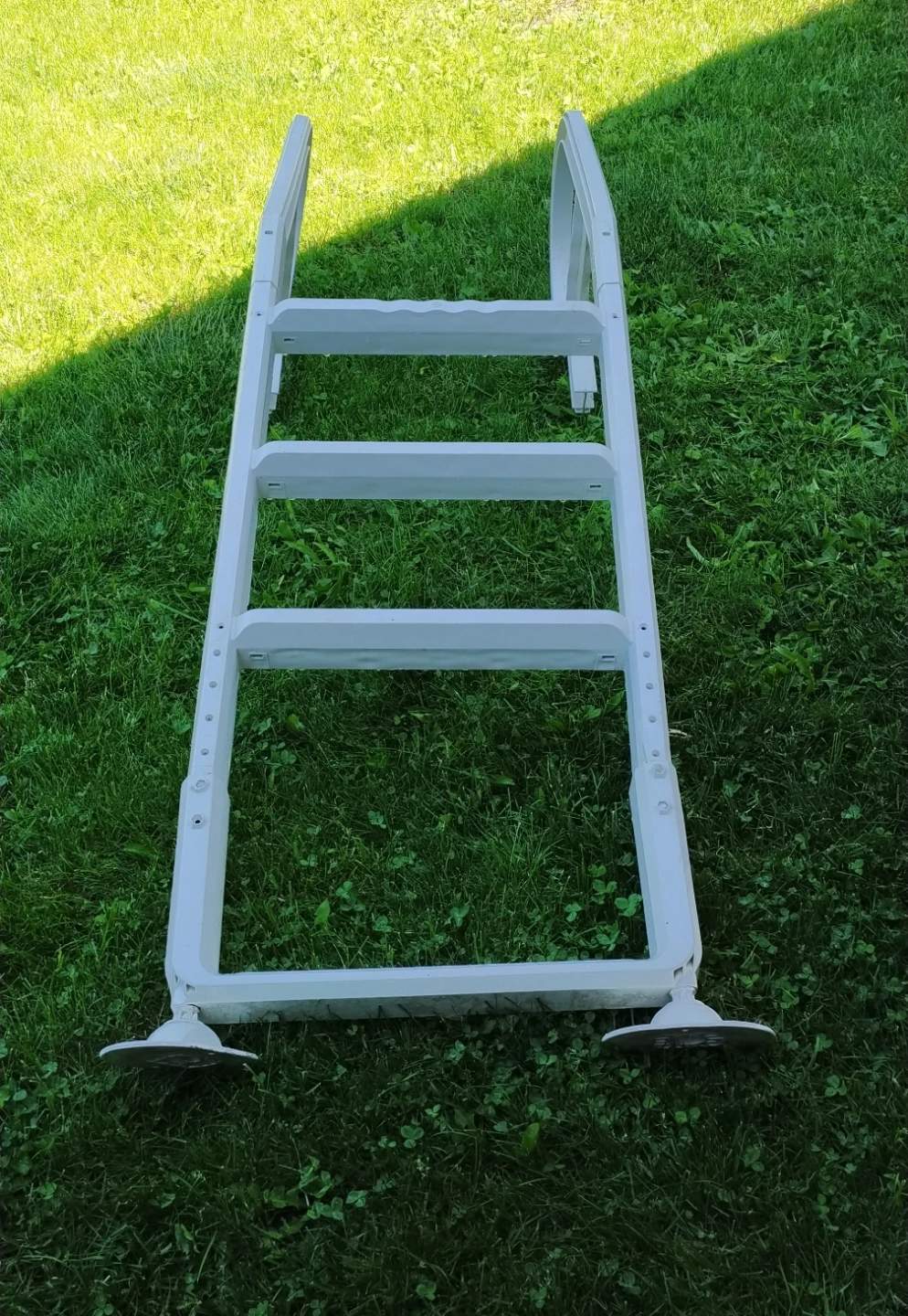 White Pool Ladder