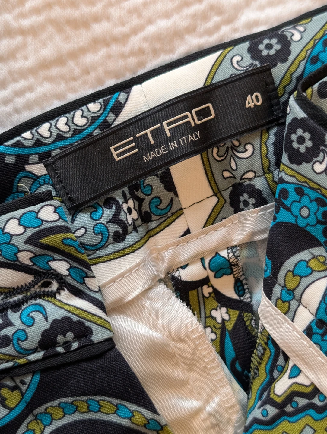 Etro Paisley Pattern Pants Size 40 - photo 2