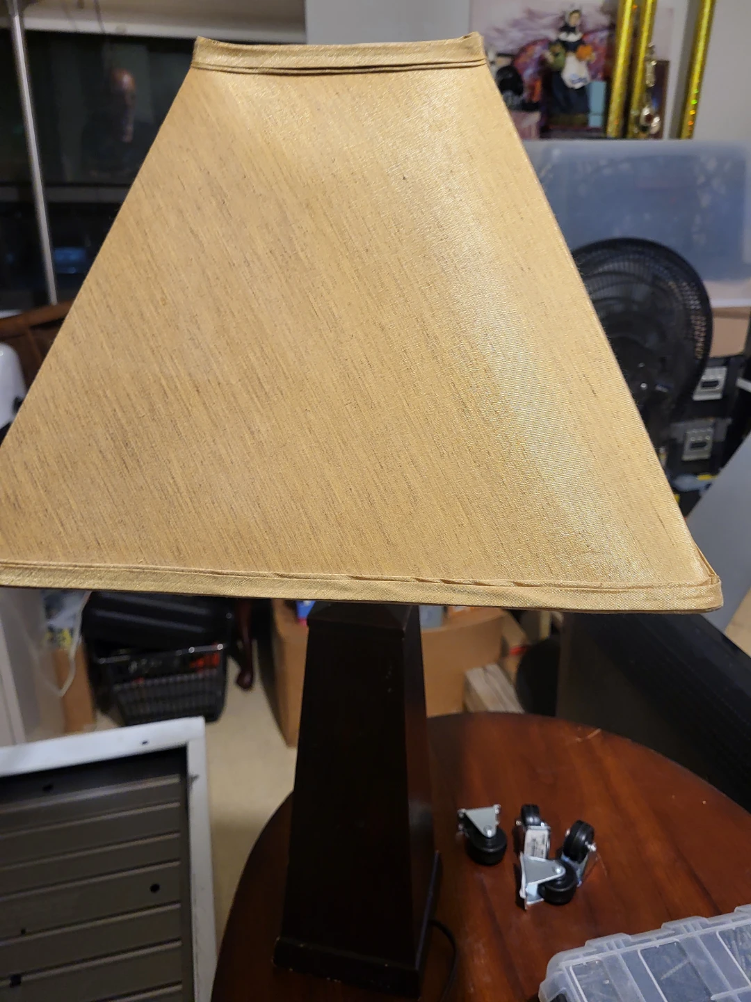 Table Lamp with Tan Shade - photo 2